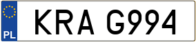 Trailer License Plate